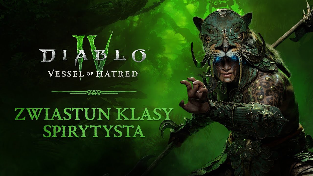 Diablo IV Vessel of Hatred – nowy zwiastun prezentuje postać Spirytysty