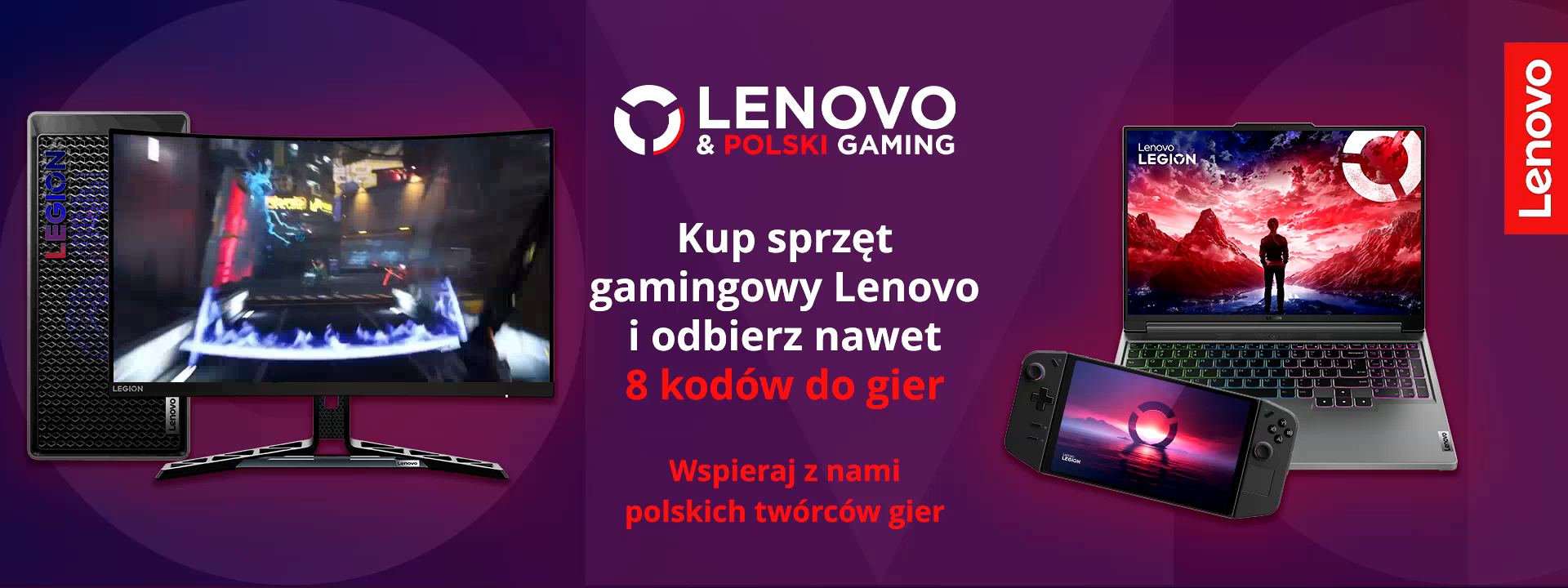 Lenovo & Polski Gaming – powraca akcja promocyjna wspierająca polskich twórców gier