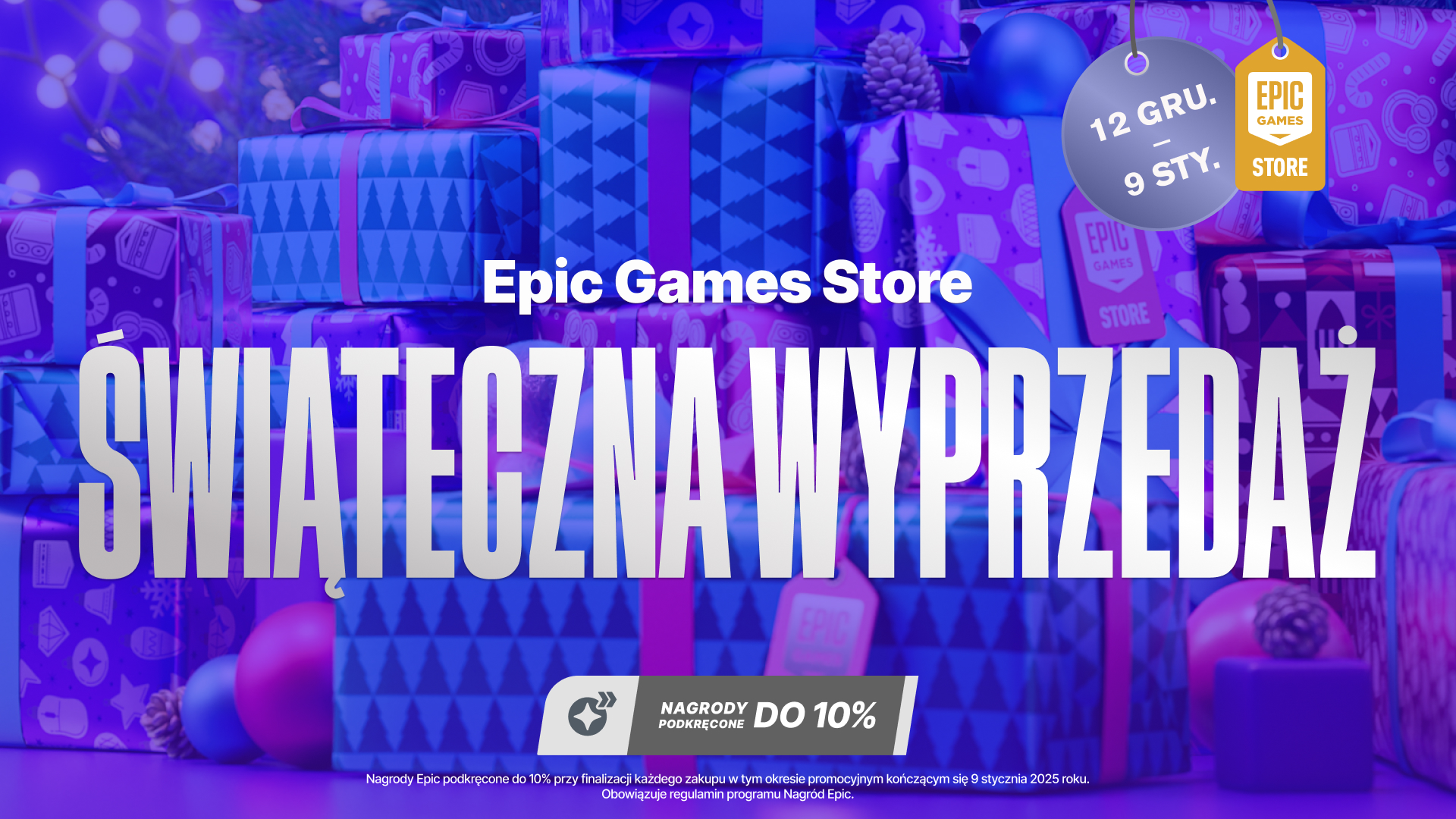 Świąteczna wyprzedaż 2024 w Epic Games Store