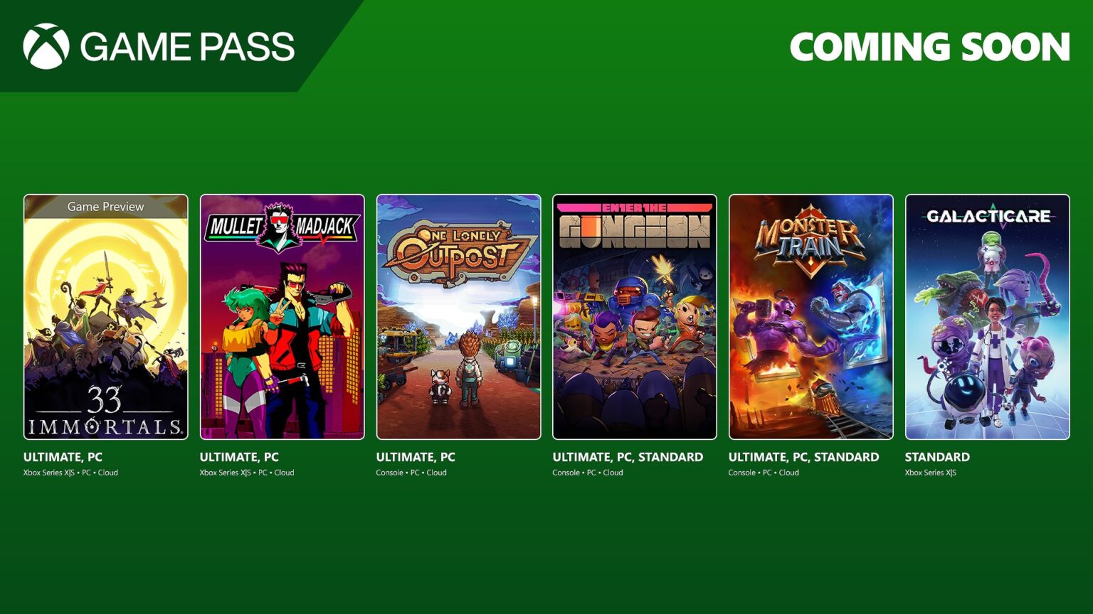 Marzec w Game Pass: 33 Immortals, Mullet Madjack, One Lonely Outpost i inne