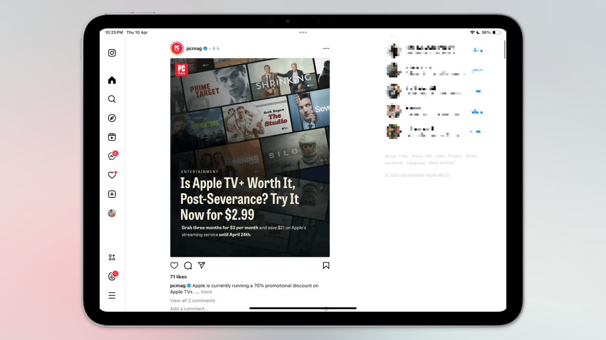 Instagram w końcu dostanie aplikację dla iPadOS