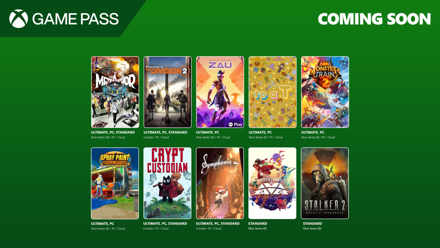 Nowe gry w Game Pass: Metaphor ReFantazio, The Division 2, Monster Train 2 i inne