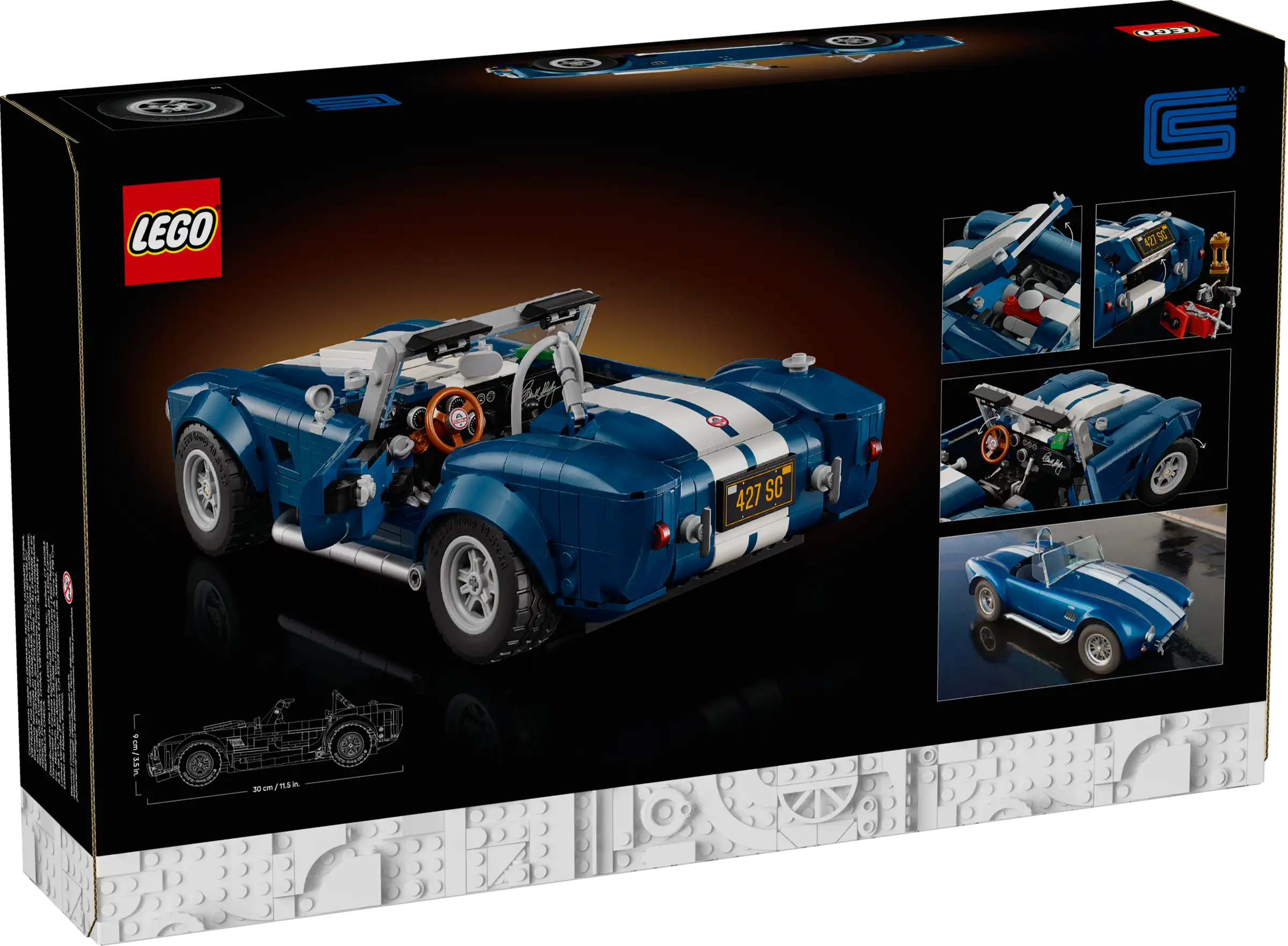 LEGO Icons Shelby Cobra 427 S/C (10357) – Klasyk dla miłośników motoryzacji
