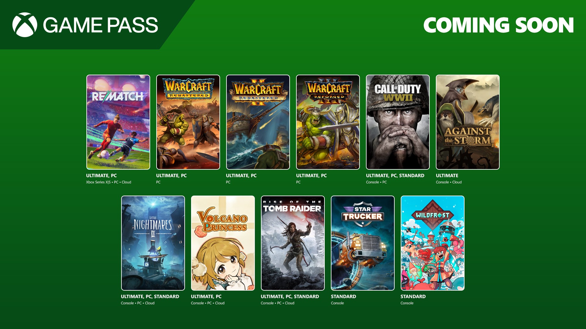 Nowe gry w Game Pass: FBC: Firebreak, Warcraft, Call of Duty: WWII i inne