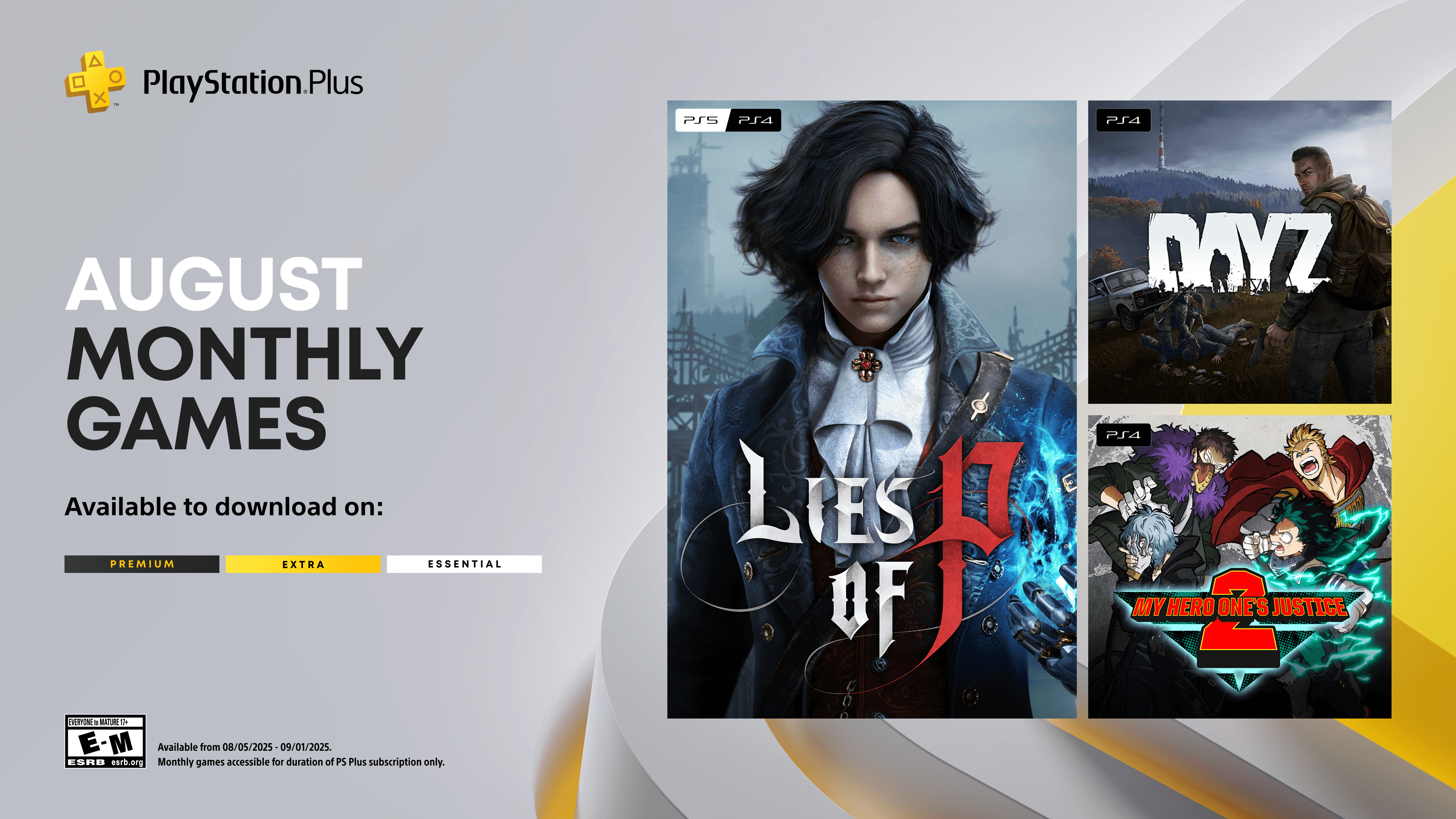 Sierpień w PlayStation Plus: Lies of P, Day Z i My Hero One’s Justice 2
