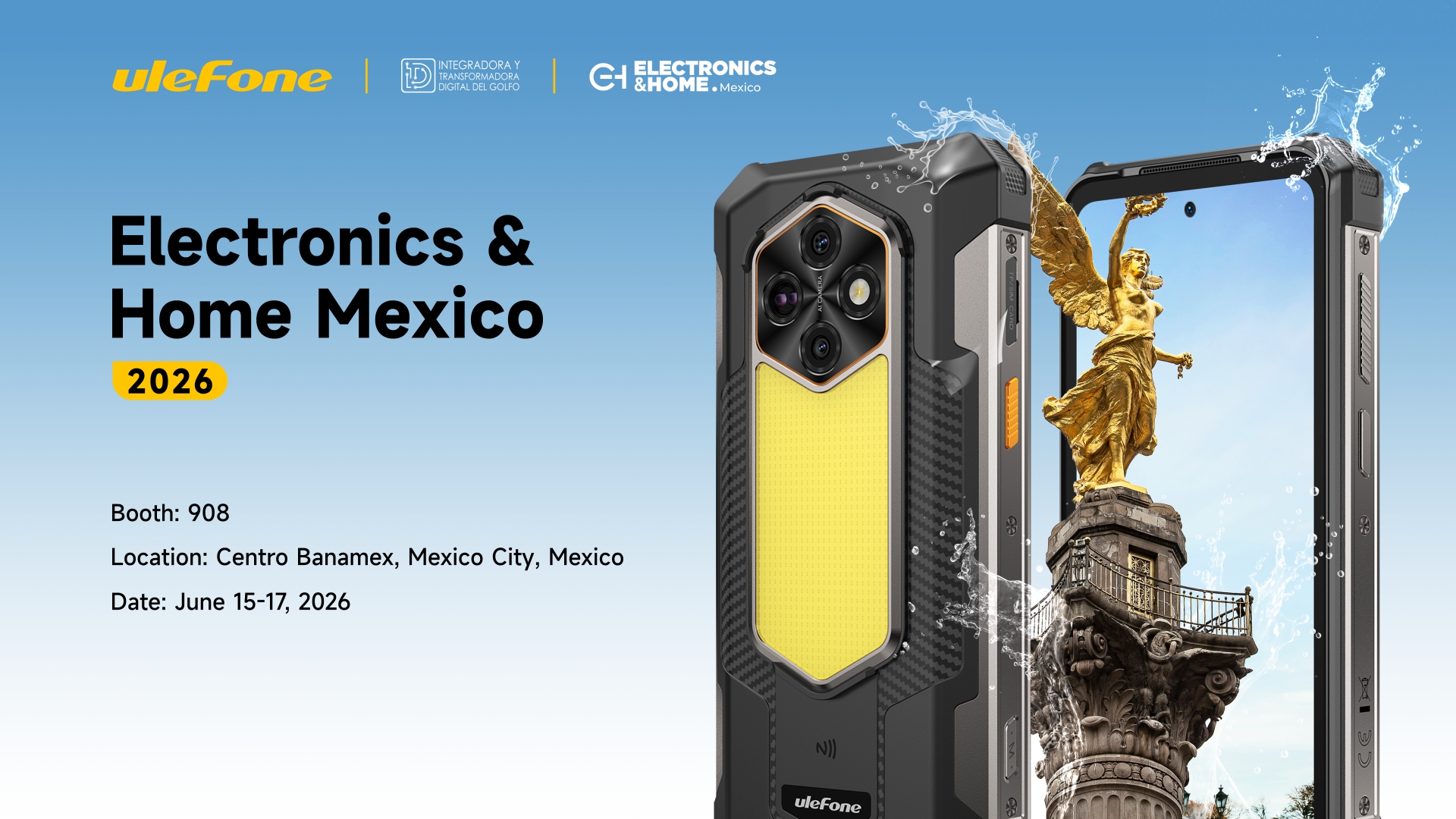 Ulefone debiutuje na Electronics & Home Mexico 2026. RugKing 5 Pro i Armor 27T Pro+ gwiazdami targów