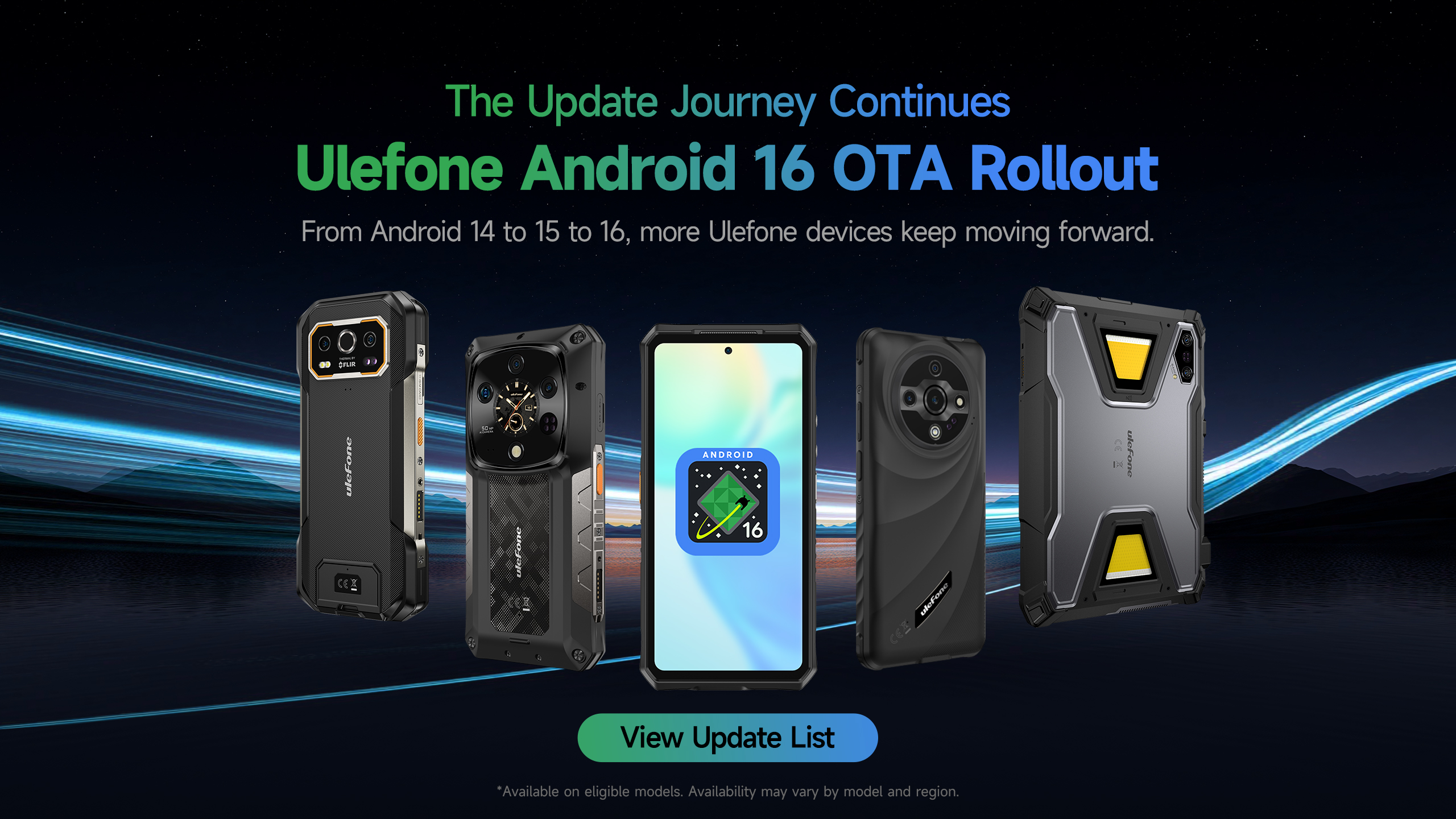 Ulefone obiecuje co najmniej dwie duże aktualizacje Androida. Android 16 trafia na 29 urządzeń