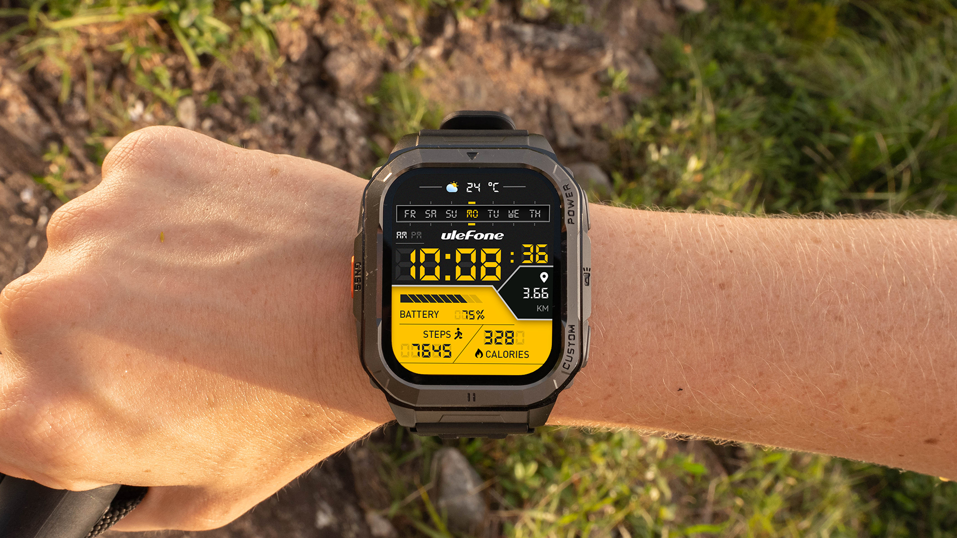 Ulefone Armor Watch Ultra – pancerny smartwatch z GPS, mapami offline i latarką