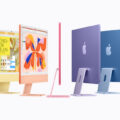 Nowy komputer Apple iMac z czipem M6 stojący na biurku w nowoczesnym biurze